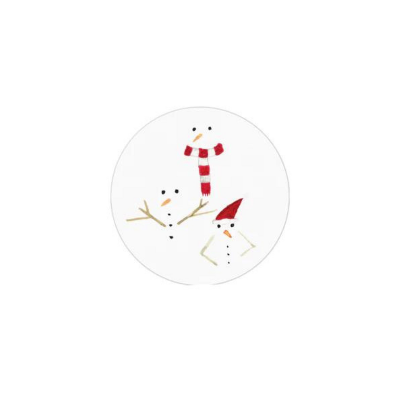 Snow man stickers