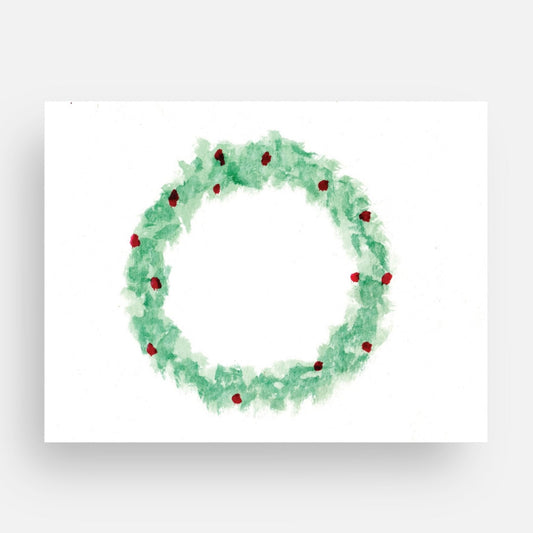 Christmas wreath card