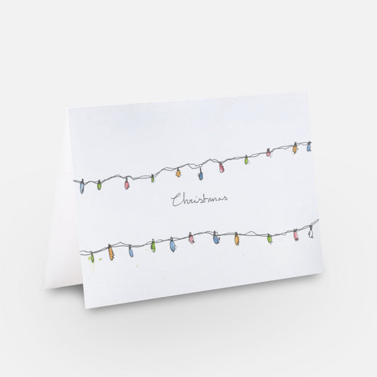 Christmas lights card