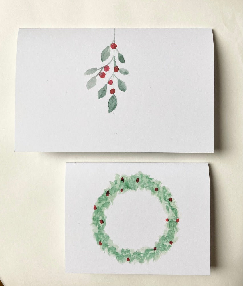 Christmas wreath card