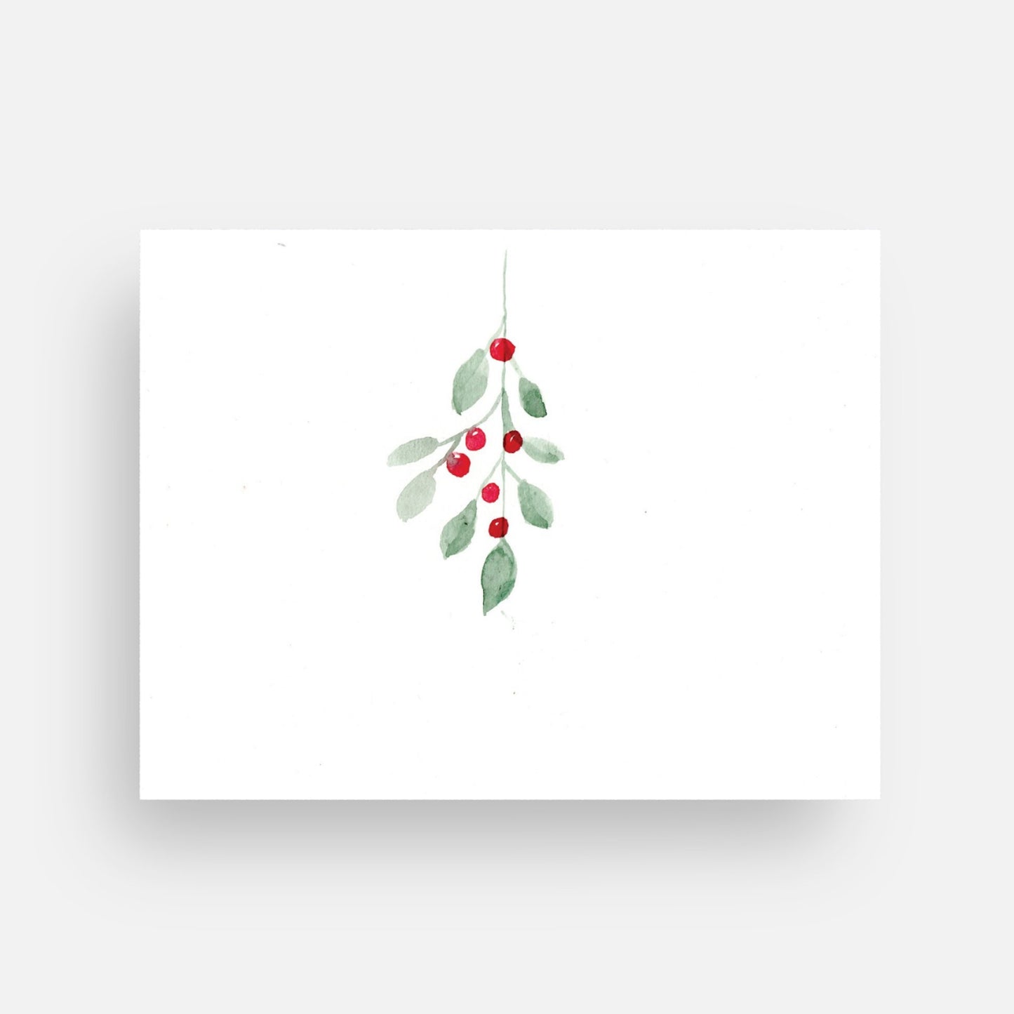 Red Mistletoe card