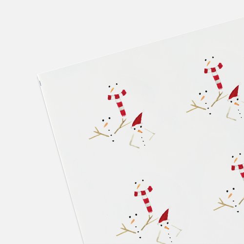 Snow man stickers