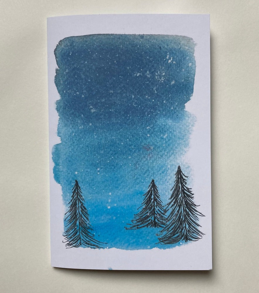 Snowy landscape card