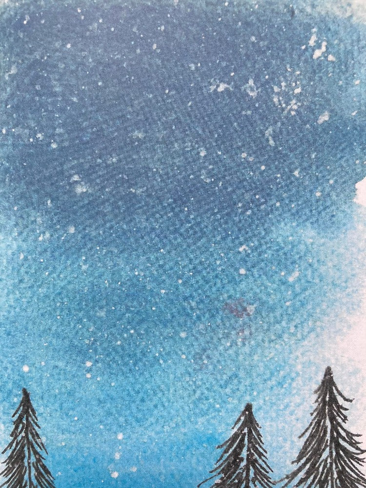 Snowy landscape card